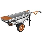 WORX Aerocart Multifunction 2-Wheeled Yard Cart, Dolly, and Wheelbarrow with Flat Free Tires - WG050