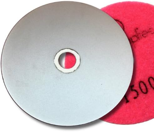 KENT 4" Grit 1500 Diamond Coated Flat Lap Disc Wheel with Hook and Loop Backing