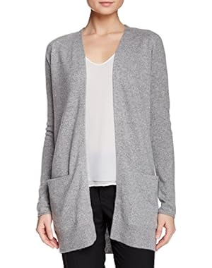 Theory Koleena Royal Cashmere Open-Front Cardigan, Heather Grey