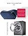 Ergonomic Office Chair Coccyx Seat Cushion - Oversized & Heavy Duty Memory Foam Orthopedic Seat Pad with Removable Cover for Tailbone Pain Relief, Car Seat, Wheelchair,Bule