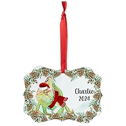 Nature Veiled Chameleon Christmas Ornament 2024