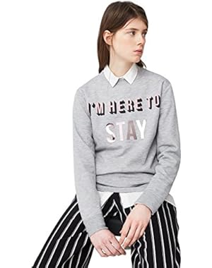 Mango Women's Metallic Message Sweatshirt