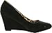 Bella Marie Womens Nine-5 Classic Almond Toe Mid Wedge Pump Slip On Shoes