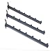 Waterfall Square Tube 6 Ball for Slatwall Black Set of 3