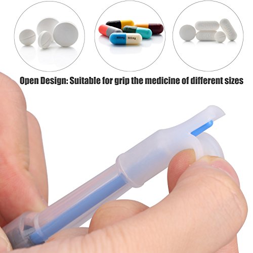 51Panda Pet Pill and Tablet Syringe 1 Pcs Silicone Reusable Dogs and Cats Medicine Feeder Tool for Puppy, Cat, Small Pets - Thumbnail 3