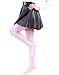 HDE Women's Plus Size Striped Stockings Thigh High Over the Knee OTK Sheer Nylons (Pink White Stripes)