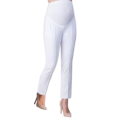 Doublehero Damen Umstandshose Elegante Slim Hosen, Elastische Umstandsmode Mutterschafts Hose Umstands Hose Jeans Freizeithos