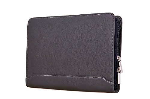 Compact Professional Leather Organizer Padfolio for iPad Mini 4, Junior Legal (A5) Paper - Thumbnail 4