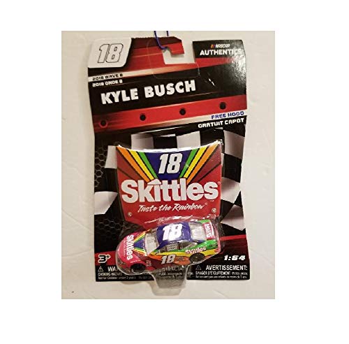 Authentics Nascar Kyle Busch 2018 Wave 8 Skittles # 18 W/Hood