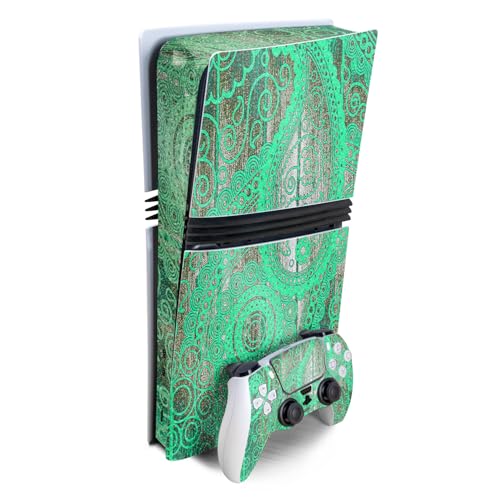 Glossy Glitter Gaming Skin Compatible with Sony PlayStation 5 PS5 Pro Bundle -…