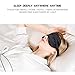 Sleep Mask-Eye Mask for Sleeping for Women Comfortable Super Soft Adjustable Blindfold Black 4 Pack