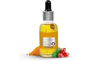 Turmeric Rosehip Mukhalaya Face Oil For Tan Pigmentation AND Blemish Control with Blend of 13 Cold Pressed Oils For Natural F