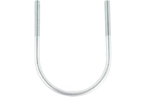 Conquest Fasteners U Bolt Round, 6-3/4" x 9-1/2" Zinc Finish for Round Pipe