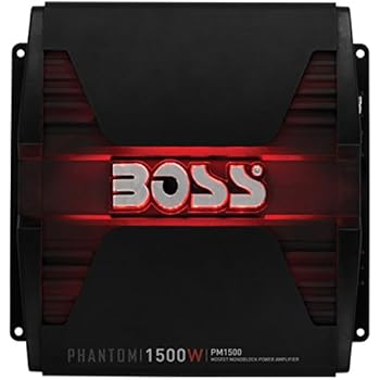 BOSS Audio Systems PM1500 Monoblock Car Amplifier - 1500 Watts, 2/4 Ohm Stable, Class A/B, Mosfet Power Supply, Great for Subwoofers