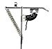 Obecome Carbon Steel Double Spring Fishing Rod Holder Rack with Automatic Tip-Up Hook Setter