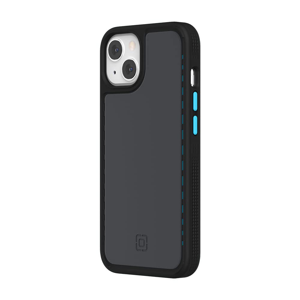 Incipio Optum Case Compatible with Apple iPhone 13 [Ventilation Slots, 4.8 m, Drop-Proof, MagSafe & Qi Wireless Charging Compatible, Optimised for 5G, Antimicrobial Treatment] Black/Blue