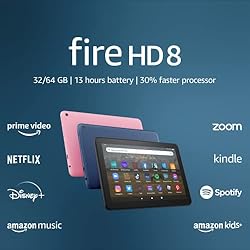 Amazon Fire HD 8 tablet, 8” HD