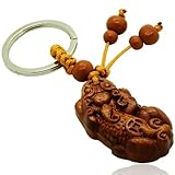 Betterdecor Feng Shui Handmade Peach Wood Pi Yao/Pi