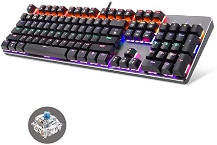 Amazon Co Jp コンピュータアクセサリー K73 104キーrgb混合光fullkeyないパンチメカニカルキーボード ケーブル長 1 6メートル 有線キーボード 色 English Green Shaft 家電 カメラ
