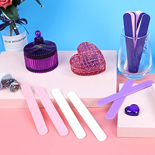 HTVRONT Stir Sticks for Epoxy Resin, 20PCS PVC Mixing Sticks, 4 Colors