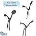 HammerHead Showers® Solid Metal Handheld Shower Head with Hose and Brass Holder - OIL RUBBED BRONZE - 2.5 GPM High Pressure Shower Heads with Adjustable Shower Wand Bracket - 6ft Flexible Extension