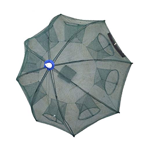 Zerama 4/6/8/12 Holes Automatic Fishing Net Shrimp Cage Nylon Foldable Crab Fish Trap Cast Network - Thumbnail 2