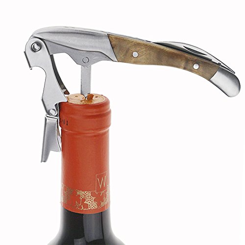 Dealight Waiters Corkscrew - Premium Rosewood All-in-one Corkscrew, Bottle Opener and Foil Cutter