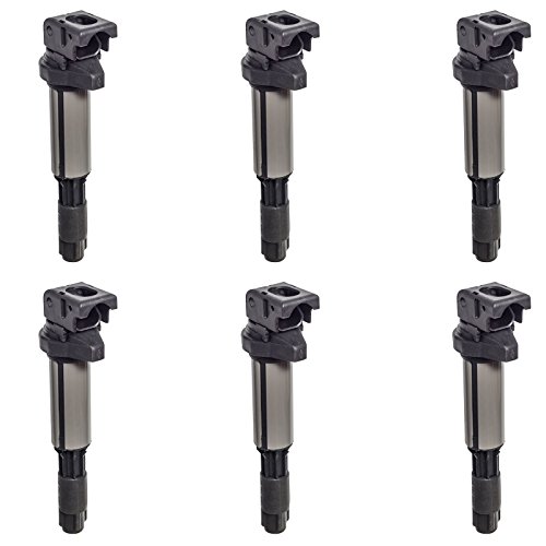 Set of 6 ignition coils for bmw e39 e46 e53 e60 e63 b322 fits uf-…