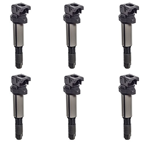 Set of 6 Ignition Coils for BMW E39 E46 E53 E60 E63 B322 fits UF-515/UF-522/C1404/UF515/UF522