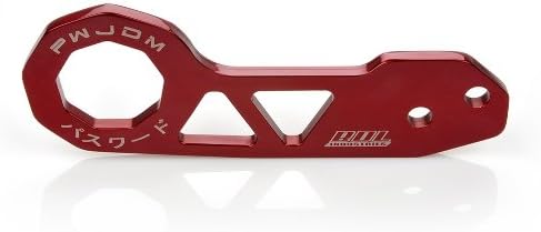 Password JDM Rear Tow Hook Mazda Mitsubishi Subaru - Red