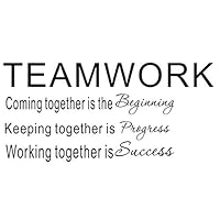 LUCKKYY Large Teamwork Motivation Inspirationa Creativity Office Wall Art Decals Quotes for Office Wall Office Family Office Inspirational Wall Decals Wall Sticker(Large-Teamwork)