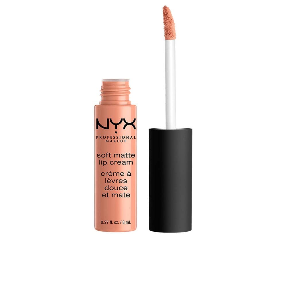 NYX Professional Makeup Soft Matte Lip Cream, Creamy and Matte Finish, Highly Pigmented Colour, Long Lasting, Vegan Formula, Shade: Athens