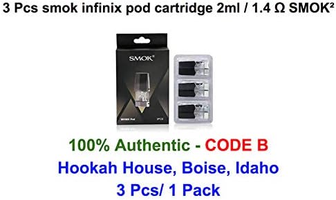3 Pcs smok infinix pod cartridge 2ml / 1.4 Ω 100 % Authentic SMOK² (3 Pcs / 1 Packs ) - Hookah House, Boise, Idaho
