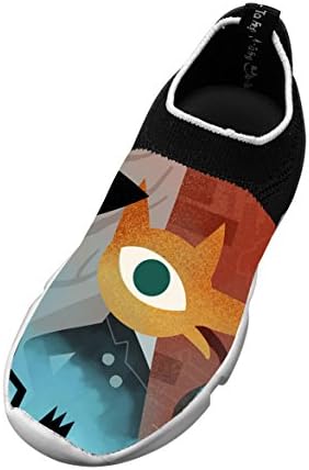 PoAn Teen Flyknit Shoe Woods Flexible Running White 3 D(M) US Big kid