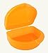 Zumoe Field Hockey Mouthguard Case, Mouth Guard Case, Retainer Case or Dental Case called Chick with Field Hockey Stick (Orange)