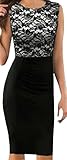 CANDOIT Women's Pinup Elegant Floral Lace Tunic Dress