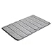 VANRA Bath Mat Bath Rugs Anti-slip Bath Mats Anti-bacterial Non-slip Bathroom Mat Soft Bathmat Bathroom Carpet for Baby Kids Safety with Memory Foam Coral Velvet Fabric 19.7