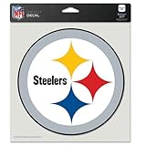 Pittsburgh Steelers Full Color Die Cut Car Window Sticker Decal (8x8 Inches)
