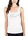 Bridal Party Bridesmaid Rhinestone Cotton Spandex Tank Top