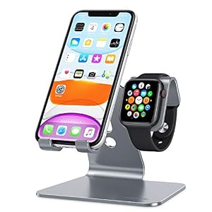 Apple-Watch-Stand-OMOTON-2-in-1-Universal-Desktop-Stand-Holder-for-iPhone-and-Apple-Watch-Series-54321-Both-38mm40mm42mm44mm-Grey