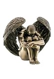Male Nude Angel Holding Knees Statue