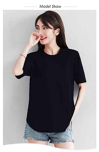 Generic Summer, Women's Short Sleeve, Cool to Touch, Top, 5/4 Sleeves, T-shirt, Spring/Summer, Yoga Wear, Long Length, Stretch, Water Absorbent, Quick Drying, Deodorizing, Body Cover, Loose, 20's, 30's, 40's,