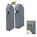 Hanging Clothing Storage Bag, HOMEYA Garment Wardrobe Closet Organizer Bags Luggage Protector Cover with zippered & Clear Window for Coat Dress Suit - L