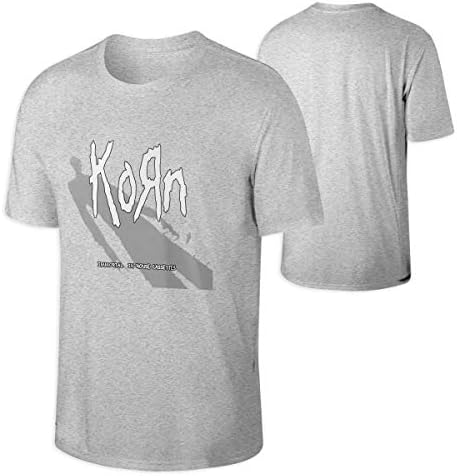 Patdscksnell Korn Man's Short Sleeve CrewneckT-Shirt,Soft and Comfortable Black