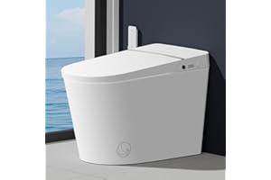 EPLO Smart Toiet with Tank and Bidet Built In,Auto Open Close,Blackout Flush,Auto Flush,Heated seat,Foot Sensor Operation,One Piece Elongated Modern Bidet Toilet Combo G20PRO