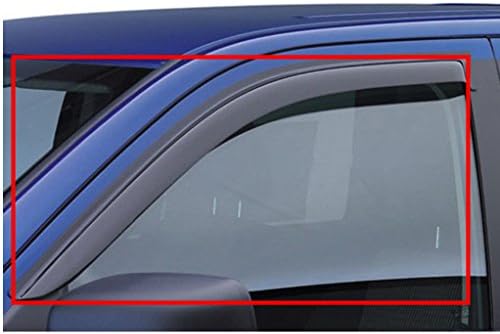 Fit 02-08 Dodge Ram 1500 03-09 2500/3500 2-Door Standard/Regular Cab 2pcs Front Smoke Sun/Rain Guard Vent Shade Window Visors