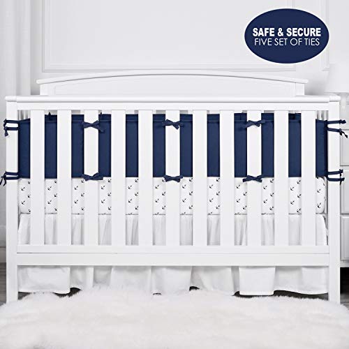 TILLYOU Baby Safe Crib Bumper Pads for Standard Cribs Machine Washable