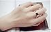 WDSHOW Rose Gold Plated Stainless Steel Heartbeat Design Rings