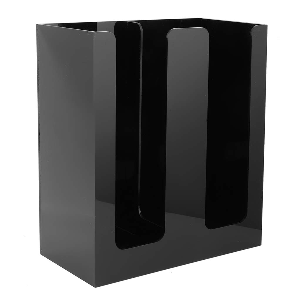Greensen Paper Cup Holder Black, Storage Container Tea Cup Storage Rack Disposable Paper Cup Holder Organize for Coffee Spices Cups, Black (21x10x24 cm)