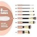 TailaiMei Makeup Brush Cleaner, Auto Electric Makeup Brushes Cleaning to Clean and Dry Makeup Brushes in 360 Rotation with 8 Rubber Collars in Seconds